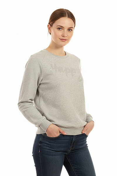 Dámská Mikina Bez Zapínání Šedá Vel. 44