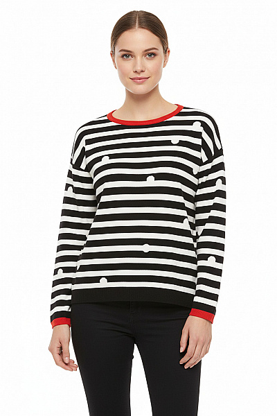 Dámský Svetr Černobílý Esprit Second Hand Vel. S