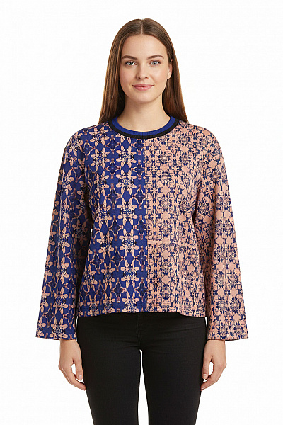 Vzorovaná  Halenka Barevná Vel.  42