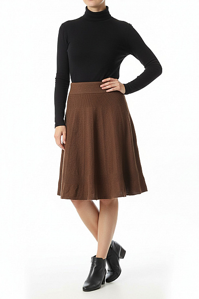  Sukně áčková Vlněná Zelená PROMOD Vel. 36/38