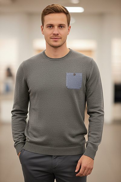 Esprit Pánský Svetr Šedý Vel. M