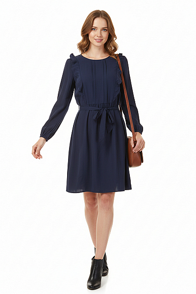 Šaty Modré TAIFUN Second Hand Vel. 36