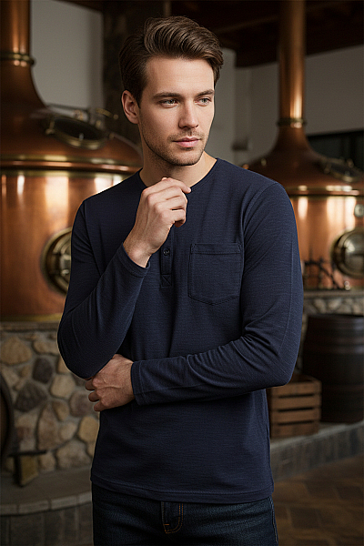 Pánské Tričko Modré Vel. M