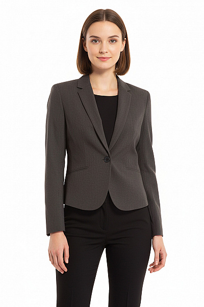 Společenské Dámské Sako Šedé Second Hand Vel. 34