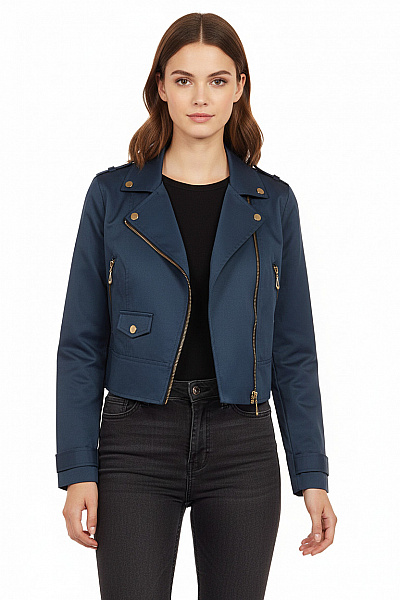 Dámská Bunda Modrý Second Hand