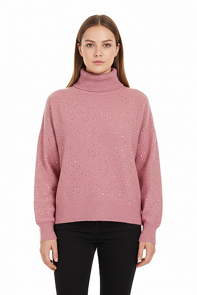 Canda Dámský Svetr Růžový Second Hand Vel. M