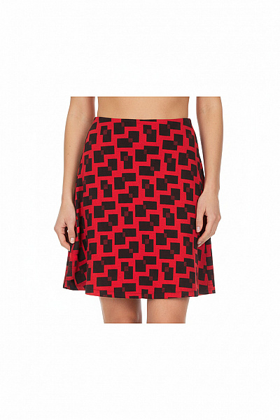 MADELEINE  Sukně áčková Červená Vel. M