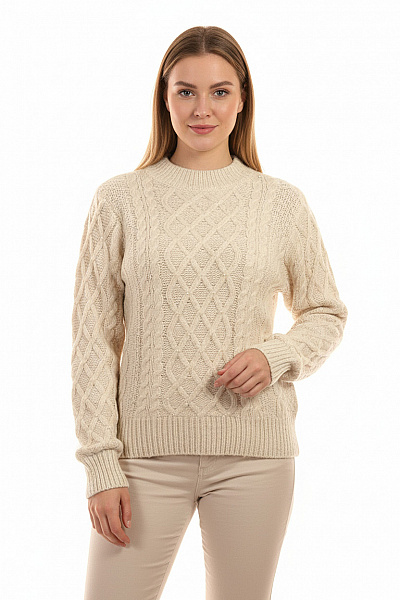 Dámský Pulovr Béžový Vel. M