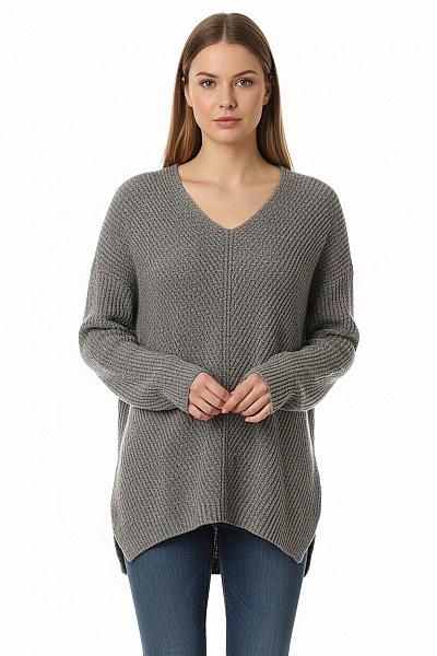 Dámský Svetr Šedý Second Hand Vel. S