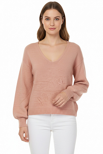 Dámský Svetr Růžový Primark Second Hand Vel. S