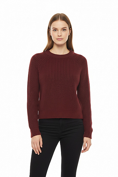 VERO MODA Dámský Svetr Vínový Vel.  S