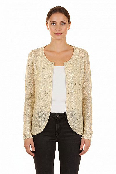 Dámský Cardigan Zlatý Second Hand Vel. M