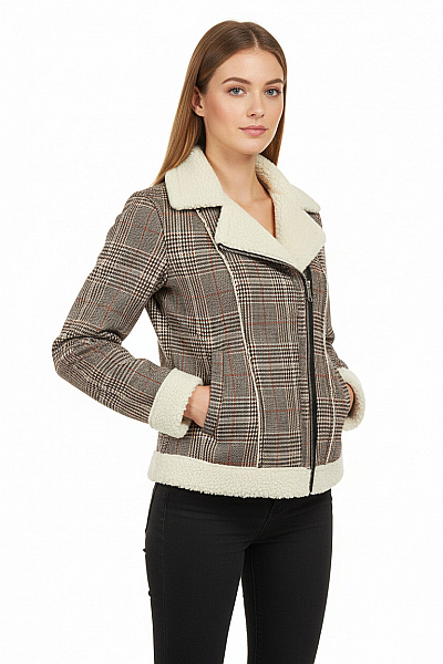 Krátký Dámský Kabát Barevný COLLOSEUM Vel. XS