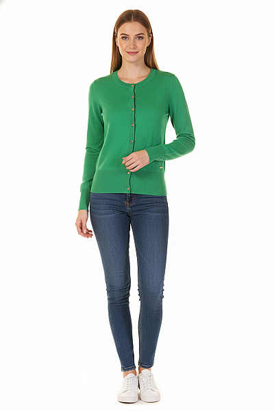 Dámský Cardigan Zelený Second Hand Vel. XS