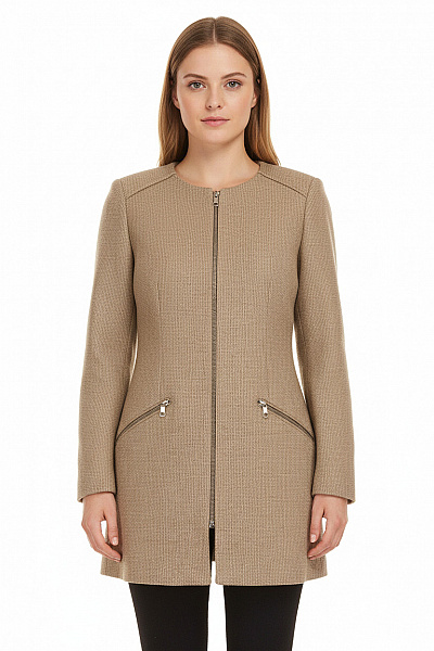 Dámský Kabát Béžový ZARA Vel. M