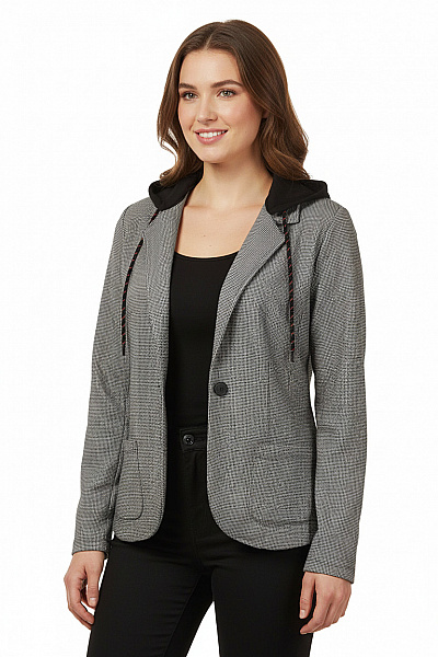 Letní Dámské Sako Šedé Cartoon Vel. 40