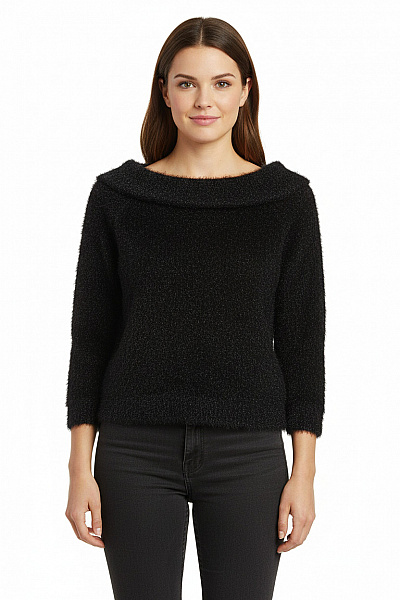 Dámský Pulovr Černý Vel. M