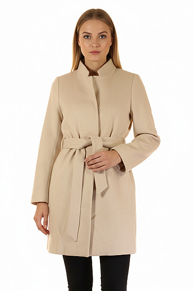 Krátký Dámský Kabát Béžový Vel. 36