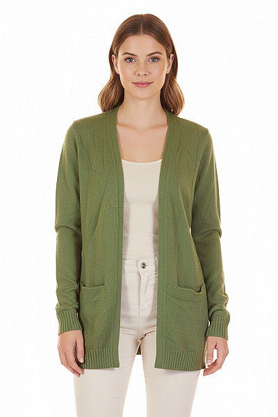 VILA Dámský Cardigan Zelený Second Hand Vel. XS