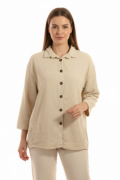 My Haily S Letní Dámská Košile Béžová Second Hand Vel. M