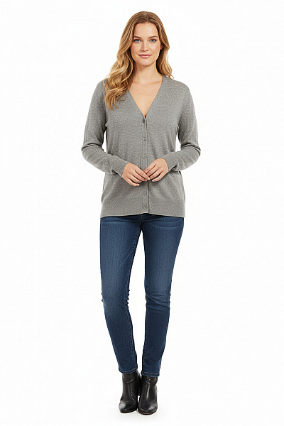Dámský Cardigan Šedý