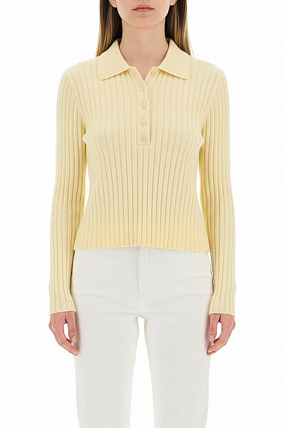 ZARA Dámský Pulovr Žlutý Second Hand Vel. M