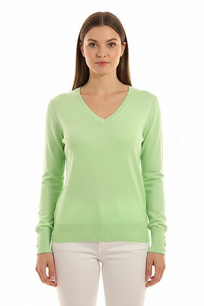 Dámský Pulovr Zelený Everybody Vel. M