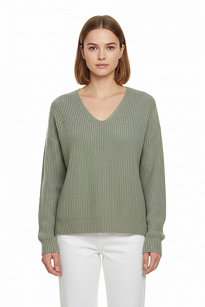 Dámský Pulovr Zelený Vel. S