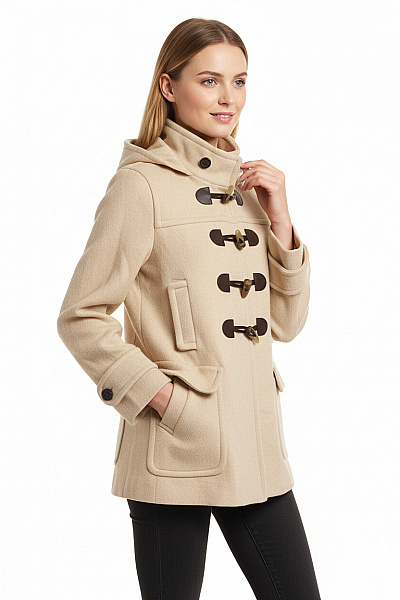Krátký Dámský Kabát Vlněný Béžový BANANA REPUBLIC Vel. XS