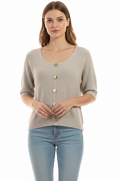 Dámský Svetr Šedý Vel. M