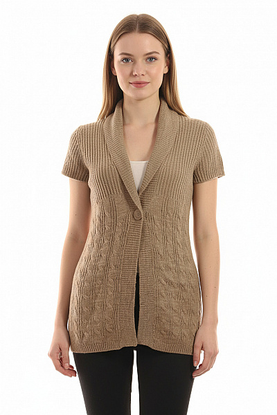 Dámský Svetr Hnědý COMMA Second hand Vel. 38