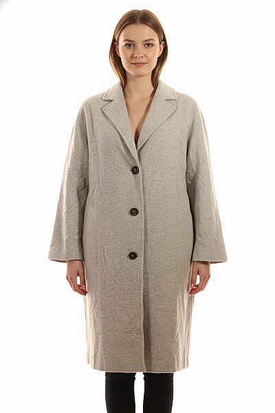 Marc O´Polo Dámský Dlouhý Kabát Vlněný Šedý Vel. 42