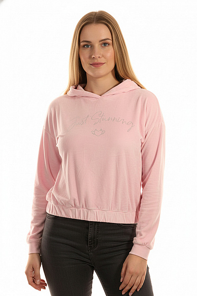 Dámská Mikina Růžová FB SISTER Vel. L