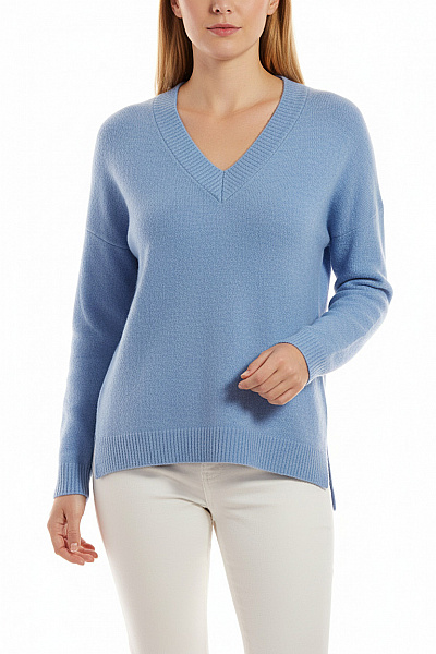 Dámský Pulovr Modrý Vel.  40