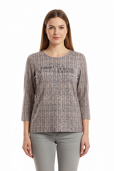 Vzorovaná  Halenka Barevná Joy Vel. 44