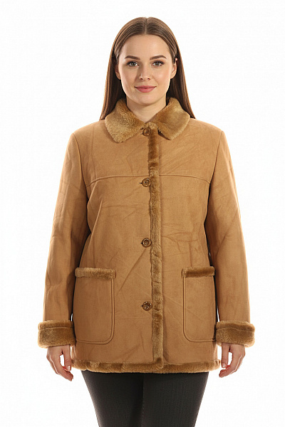 Dámský Kabát Hnědý Vel. 46