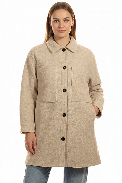 Dámský Kabát Béžový Vel. L