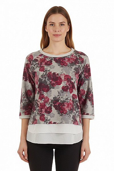 Vzorovaná  Halenka Barevná Gina Benotti Vel. S