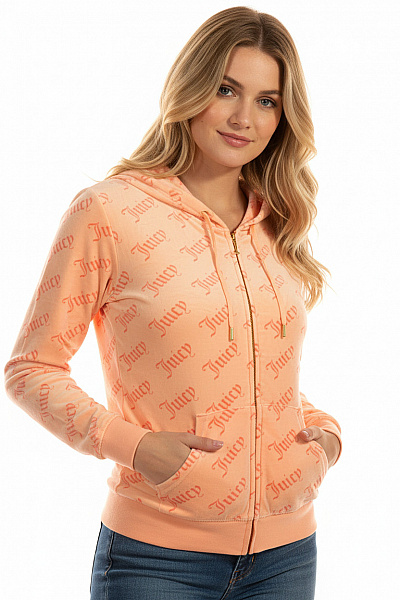 Dámská Mikina Rozepínací Oranžová Juicy Couture Vel. L