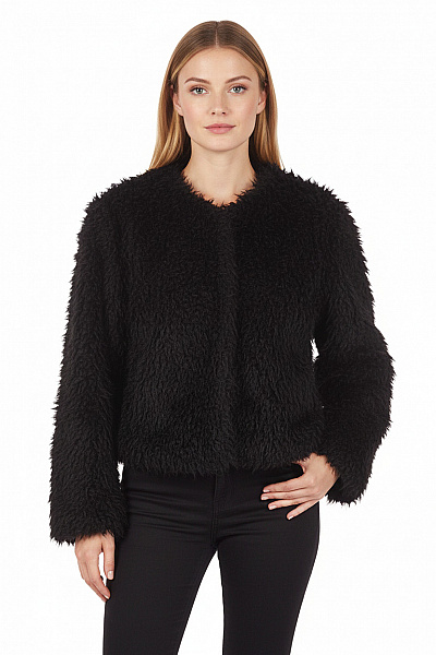 Dámský Kožich Černý ZARA Vel.  S