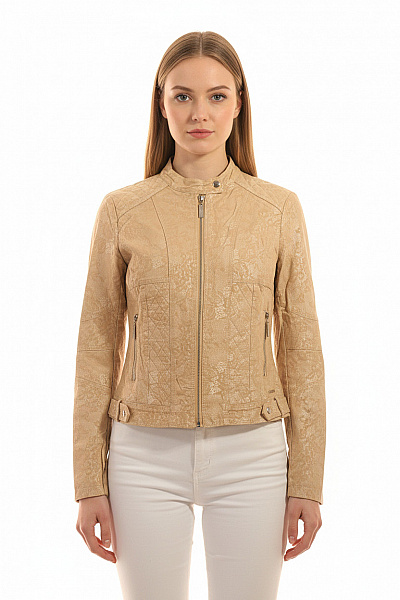 Dámská Přechodné Bundy Hnědá RINO&PELLE Vel. 38