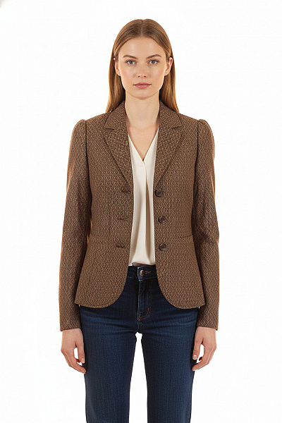 Dámské Blejzr Hnědý Second Hand Vel. 36