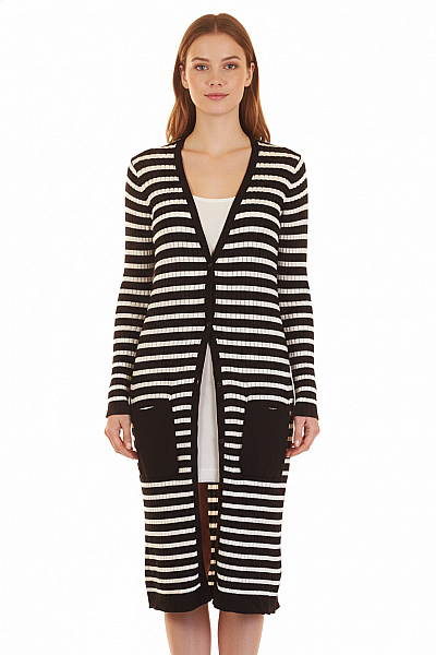 Dámský Svetr Černobílý COMMA Vel. 38