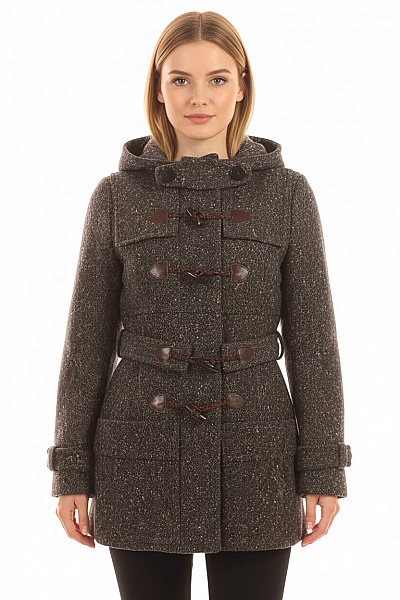 Krátký Dámský Kabát Černý DRYKORN