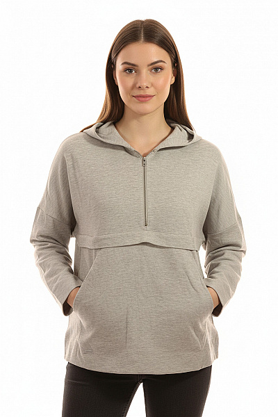 DRYKORN Dámská Mikina Bez Zapínání Šedá Vel. 40