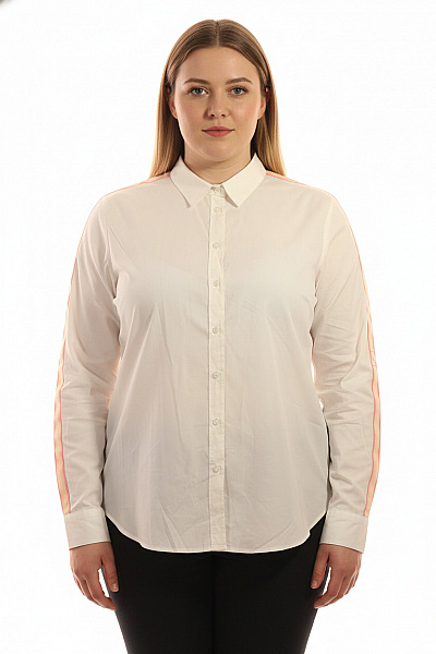 Vzorovaná Dámská Košile Bílá