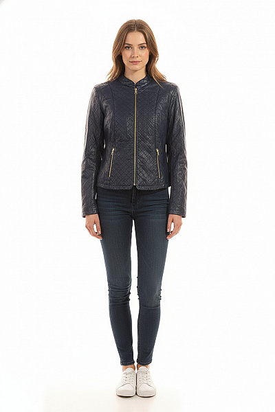 Dámská Bunda Modrá Second Hand Vel. 40