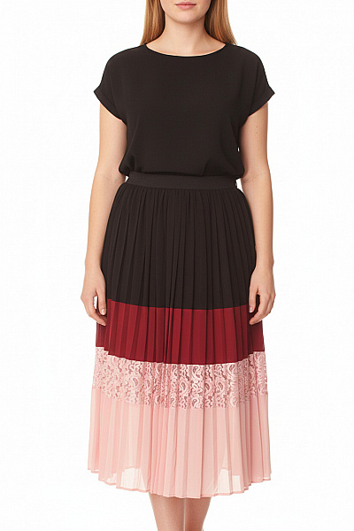 Plisováná  Sukně Barevná Y.A.S Second Hand Vel. M