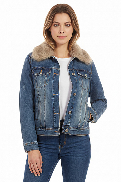 Dámská Přechodné Bundy Modrá Vel. M