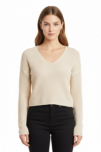 Dámský Svetr Béžový Shein Vel. M